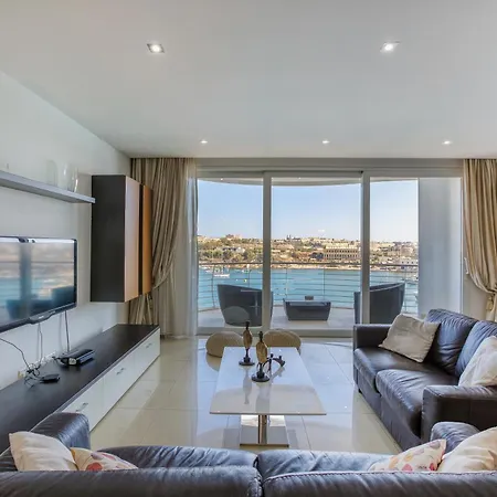 Apartment Stunning Seafront 3br With Terrace In By 360 Estates Sliema